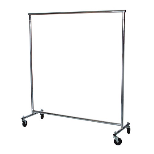 ROLLING RACK 5' CHROME Matthews Store Fixtures & Shelving