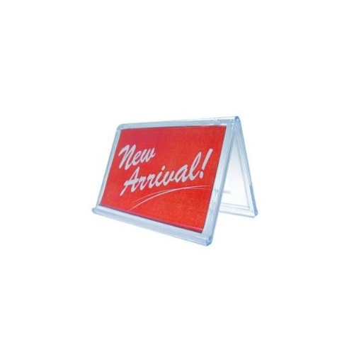 TENT STYLE SIGN HOLDER 6 3/8"W X 3"H Matthews Store Fixtures & Shelving