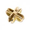 GLASS CONNECTOR 4 WAY BRASS