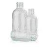 CLEAR GLASS BOTTLE 1 OZ 1 5/16" X 3" INCLUDES CAP