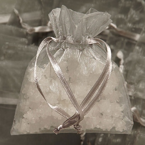 ORGANZA BAG 6X9 SILVER 30 PER PKG