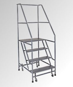 4 STEP ROLLING LADDER W/ STEP LOCK