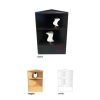 BLACK CORNER UNIT WITH 2 SHELVES 18"X18X38