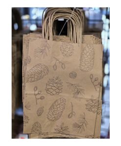 PAPER BAG PINE CONES 8X4.5X10.25 (25 PER PKG)