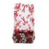 CELLO BAG GUSSET CHRISTMAS MINT 5X3X11.5 (50 PER PKG)