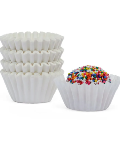 CANDY CUP WHITE 1 1/4" X 7/8" (100 PER PKG)