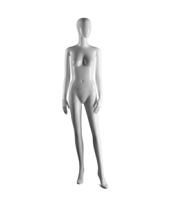 FEMALE GLOSSY ABSTRACT MANNEQUIN FEATURELESS POINTED TOE