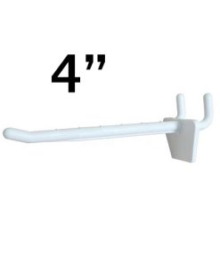 S/W PLASTIC 4" HOOK WHITE 21/PKG (USED)